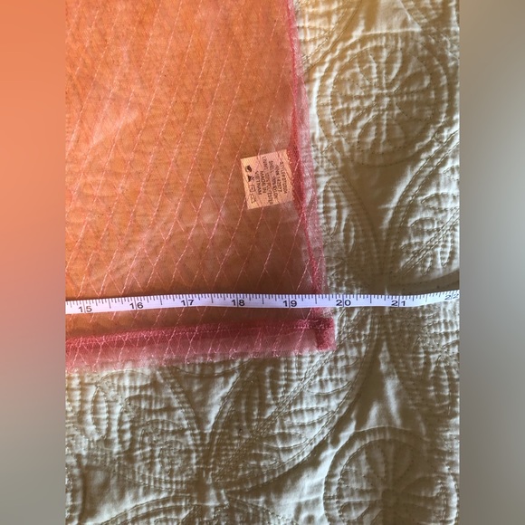 EUC; Top; Sheer; High Neckline; Diamond Pattern; Keyhole Back w/Button Closure - Picture 8 of 12